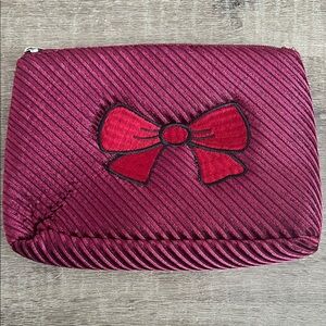 Elegant Red Bow Clutch